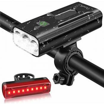 DualGlow IPX5 Bicycle Headlights