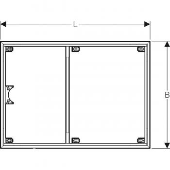Geberit Setaplano Installationsrahmen für 6 Füße, 140 x 100 x 3 cm