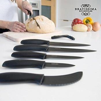 Juego de Cuchillos Cerámicos Bravissima Kitchen Titanium (7 piezas)