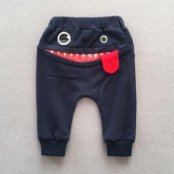 Cotton Cartoon Full Length Pants for Toddlers