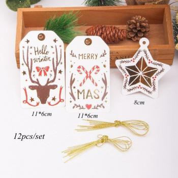 Étiquettes en papier Kraft pour un Noël créatif
