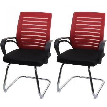 Sillones de conferencia RR 531 – Paquete de 2 unidades rojas, 150 kg