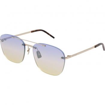 Saint Laurent Unisex SL 309 Pilote RIMLESS Violet‑Or