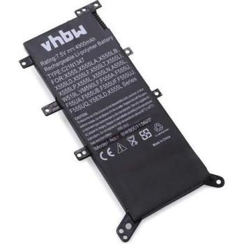 Batteria Li‑Polymer 4900 mAh 7,5 V Nera per Notebook Asus X554UB