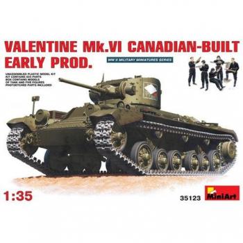 MiniArt 1:35 Valentine Mk VI Canadian Early Production Plastic Model