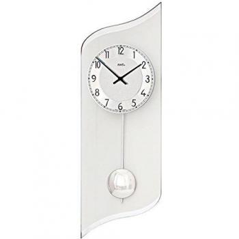 AMS W7436 Quarz-Pendeluhr, Holz, Mehrfarbig, 63 x 32 x 18 cm