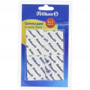 Pelikan 6534 Cartuccia di Goma Bianca – Blister 4x1, uso tecnico e scolastico