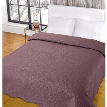 Vintage Mauve Quilted Comforter by Highams