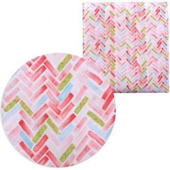 DIY Stoff mit geometrischem Kronen-Design