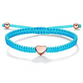 Bracelet artisanal cœur en argent sterling