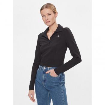 Calvin Klein Regular Fit Bluse mit Polo-Kragen