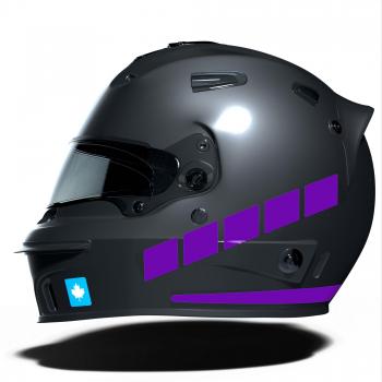 Motociclet CinarExtreme Cască Vinete