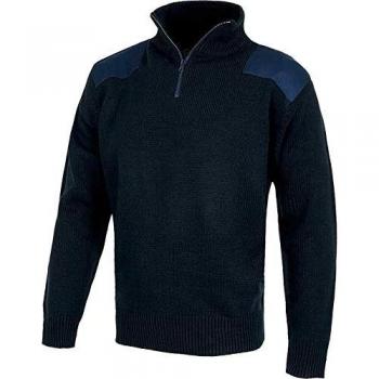 Jersey Workteam S5501 Azul Marino Talla M con Refuerzos en Hombros y Codos