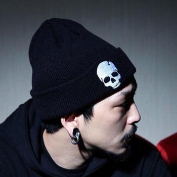 Windproof Skull Print Hat
