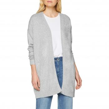 Cardigan Abierto Vero Moda Vmdoffy LS, Gris Light Grey Melange, Talla 36
