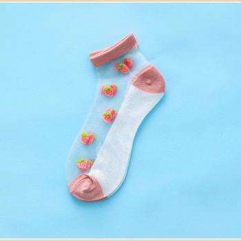 Chaussettes élastiques en dentelle pour femme, style Harajuku