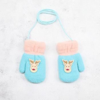 Guantes navideños de ciervo para niños