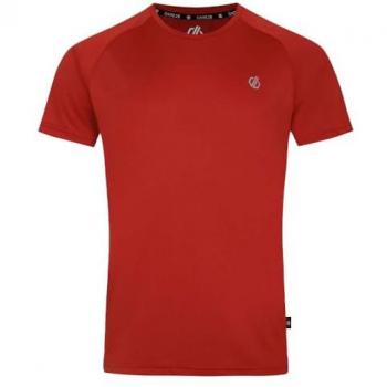 Dare2b Men's Lightweight Accelerate Short Sleeve T-Shirt Red Size M