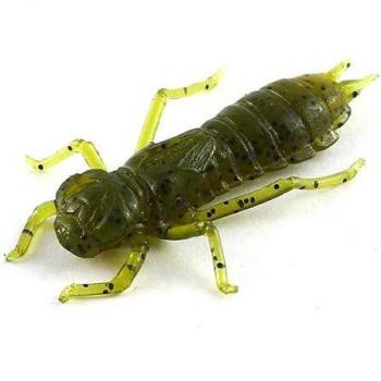 FishUp Dragonfly 1.5in/37mm 8 unità di naluca in silicone marrone scuro