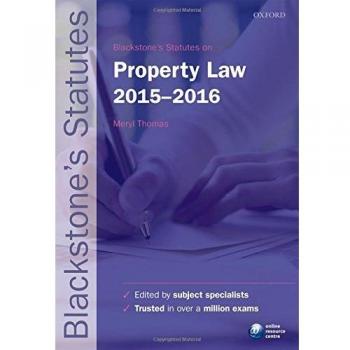 Blackstone's Statutes on Property Law 2015