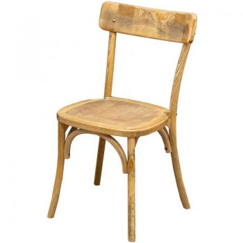 Chaise moderne en bois et rotin