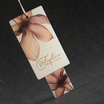Étiquettes de vêtement en fer bronze or 600gsm