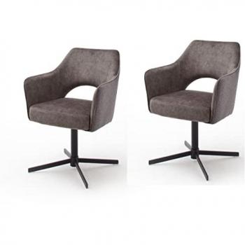 MCA furniture Esszimmerstuhl »Valetta«, (Set), 2 St., Stoffbezug, 360° drehbar