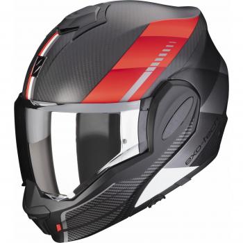 Casco Scorpion Exo-Tech Evo Carbon Nero/Rosso XL