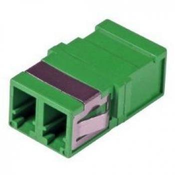 Kupplung LC/APC Duplex SM grün – flanschlos, 100 Gb/s, 8 dB Verlust