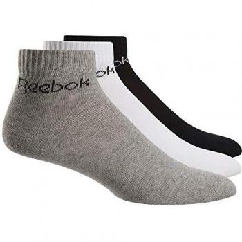 Reebok Chaussettes Mixte Act Core 3P, Multicolore-Blanc/Noir