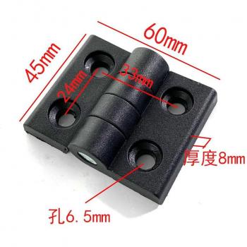 10-Piece Black Plastic Butt Hinges – Nylon Hardware for Cabinetry