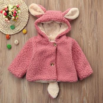 Herbst-Winter Jacke mit Kaninchenohren