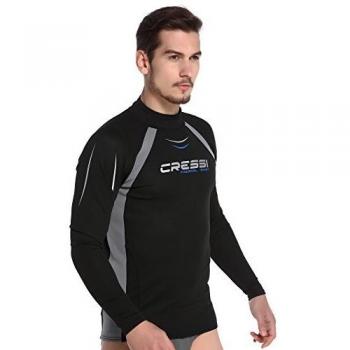 Cressi Sub S.p.A. Thermo Vest Man Long SL Maillot Élastique Thermique Noir L/4
