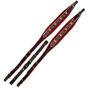 Edel bestickte ALPENKLANG Trageriemen für Harmonika