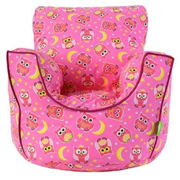 Large Pink Owl Bean Seat – Women's Cotton (Child/Teen Edition)