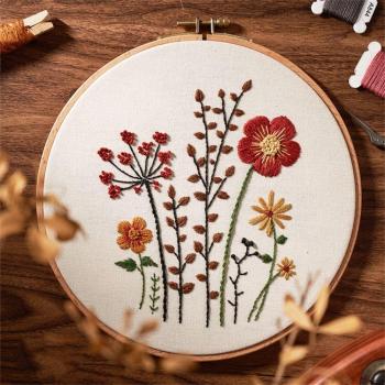 Christmas Embroidery DIY Kit for Beginners