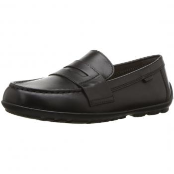 Geox Boys' New Fast Black Loafers