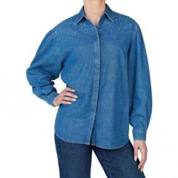 Pepe Jeans Mujer Camisa Azul L Confección Sustentable Charlie Sparkle
