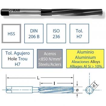 Escariador de mano HSS Din 206b 11,60 mm – Izar 2010