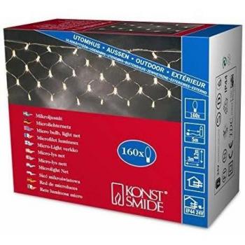 Éclairage Transparent 3708‑003 Konstsmide – Filet Lumineux 300 cm x 20 cm 24 V
