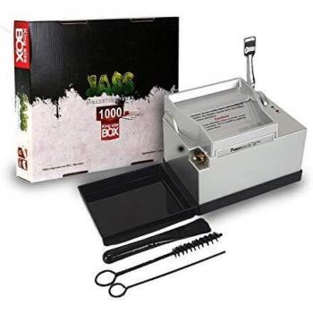 Pack de tubeuse électrique Zorr Deluxe Powermatic 2+ avec boîte rigide de 1000 tubes Jass