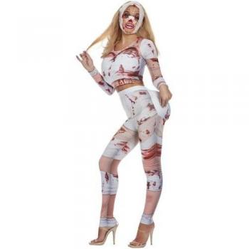 Tenue Smiffys Women Surgery Fixe Blanc Rouge