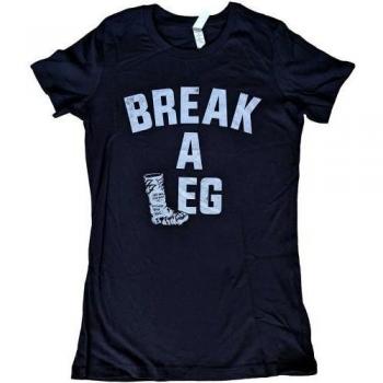 Foo Fighters Ladies Break A Leg Back Print Tee