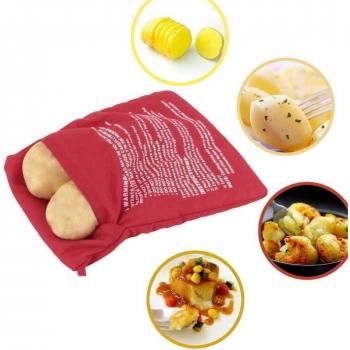 Sac à pommes de terre pour four à micro-ondes réutilisable