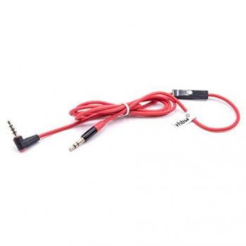 Câble audio rouge avec micro intégré pour Beats Monster