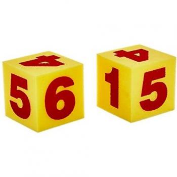 Extra Large Soft Numeral Cubes (Set of 2) by Learning Resources