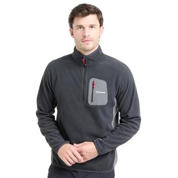 Berghaus Helvellyn Men's Half Zip Fleece – Black (Medium Size)