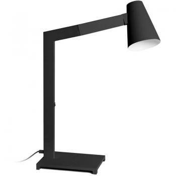 Lámpara de Mesa IPERBRIKO Elegancia con Pantalla Negra en Metal 42x15x60,5 cm