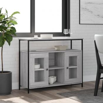 Vidaxl Sideboard 100x35x80 cm Grau Sonoma