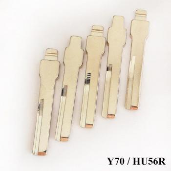 Llave de coche HU56 con ranura central